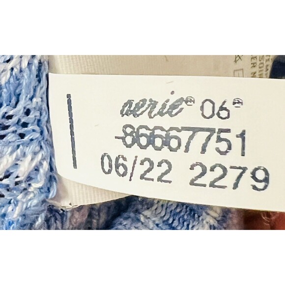 Aerie Offline 1/4 Zip Pullover Marled Blue Size XS Excellent Condition Oversized - Picture 10 of 12
